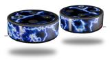 Skin Wrap Decal Set 2 Pack for Amazon Echo Dot 2 - Electrify Blue (2nd Generation ONLY - Echo NOT INCLUDED)