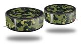 Skin Wrap Decal Set 2 Pack for Amazon Echo Dot 2 - WraptorCamo Old School Camouflage Camo Army (2nd Generation ONLY - Echo NOT INCLUDED)