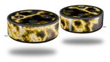 Skin Wrap Decal Set 2 Pack for Amazon Echo Dot 2 - Electrify Yellow (2nd Generation ONLY - Echo NOT INCLUDED)