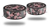 Skin Wrap Decal Set 2 Pack for Amazon Echo Dot 2 - WraptorCamo Old School Camouflage Camo Pink (2nd Generation ONLY - Echo NOT INCLUDED)