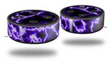Skin Wrap Decal Set 2 Pack for Amazon Echo Dot 2 - Electrify Purple (2nd Generation ONLY - Echo NOT INCLUDED)