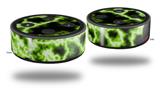 Skin Wrap Decal Set 2 Pack for Amazon Echo Dot 2 - Electrify Green (2nd Generation ONLY - Echo NOT INCLUDED)