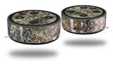 Skin Wrap Decal Set 2 Pack for Amazon Echo Dot 2 - Marble Granite 05 Speckled (2nd Generation ONLY - Echo NOT INCLUDED)