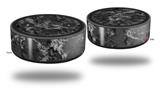 Skin Wrap Decal Set 2 Pack for Amazon Echo Dot 2 - Marble Granite 06 Black Gray (2nd Generation ONLY - Echo NOT INCLUDED)
