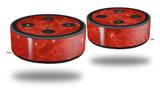 Skin Wrap Decal Set 2 Pack for Amazon Echo Dot 2 - Stardust Red (2nd Generation ONLY - Echo NOT INCLUDED)