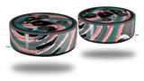 Skin Wrap Decal Set 2 Pack for Amazon Echo Dot 2 - Alecias Swirl 02 (2nd Generation ONLY - Echo NOT INCLUDED)