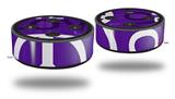 Skin Wrap Decal Set 2 Pack for Amazon Echo Dot 2 - Love and Peace Purple (2nd Generation ONLY - Echo NOT INCLUDED)