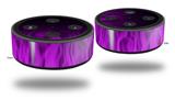Skin Wrap Decal Set 2 Pack for Amazon Echo Dot 2 - Fire Purple (2nd Generation ONLY - Echo NOT INCLUDED)