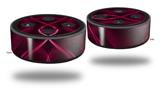 Skin Wrap Decal Set 2 Pack for Amazon Echo Dot 2 - Abstract 01 Pink (2nd Generation ONLY - Echo NOT INCLUDED)