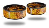 Skin Wrap Decal Set 2 Pack for Amazon Echo Dot 2 - Open Fire (2nd Generation ONLY - Echo NOT INCLUDED)