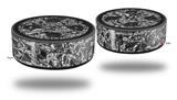 Skin Wrap Decal Set 2 Pack for Amazon Echo Dot 2 - Aluminum Foil (2nd Generation ONLY - Echo NOT INCLUDED)