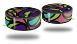 Skin Wrap Decal Set 2 Pack for Amazon Echo Dot 2 - Crazy Dots 01 (2nd Generation ONLY - Echo NOT INCLUDED)