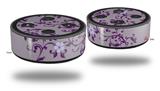 Skin Wrap Decal Set 2 Pack for Amazon Echo Dot 2 - Victorian Design Purple (2nd Generation ONLY - Echo NOT INCLUDED)