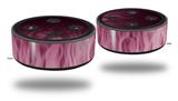 Skin Wrap Decal Set 2 Pack for Amazon Echo Dot 2 - Fire Pink (2nd Generation ONLY - Echo NOT INCLUDED)
