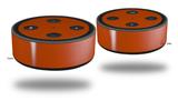 Skin Wrap Decal Set 2 Pack for Amazon Echo Dot 2 - Solids Collection Burnt Orange (2nd Generation ONLY - Echo NOT INCLUDED)