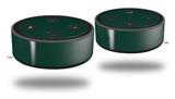Skin Wrap Decal Set 2 Pack for Amazon Echo Dot 2 - Solids Collection Hunter Green (2nd Generation ONLY - Echo NOT INCLUDED)