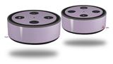 Skin Wrap Decal Set 2 Pack for Amazon Echo Dot 2 - Solids Collection Lavender (2nd Generation ONLY - Echo NOT INCLUDED)
