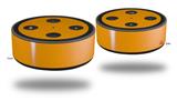 Skin Wrap Decal Set 2 Pack for Amazon Echo Dot 2 - Solids Collection Orange (2nd Generation ONLY - Echo NOT INCLUDED)