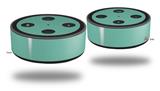 Skin Wrap Decal Set 2 Pack for Amazon Echo Dot 2 - Solids Collection Seafoam Green (2nd Generation ONLY - Echo NOT INCLUDED)