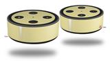 Skin Wrap Decal Set 2 Pack for Amazon Echo Dot 2 - Solids Collection Yellow Sunshine (2nd Generation ONLY - Echo NOT INCLUDED)