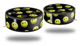 Skin Wrap Decal Set 2 Pack for Amazon Echo Dot 2 - Smileys on Black (2nd Generation ONLY - Echo NOT INCLUDED)