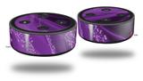 Skin Wrap Decal Set 2 Pack for Amazon Echo Dot 2 - Mystic Vortex Purple (2nd Generation ONLY - Echo NOT INCLUDED)