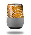 Decal Style Skin Wrap for Google Home Original - Halftone Splatter White Orange (GOOGLE HOME NOT INCLUDED)