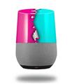 Decal Style Skin Wrap for Google Home Original - Ripped Colors Hot Pink Neon Teal (GOOGLE HOME NOT INCLUDED)