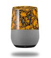 Decal Style Skin Wrap for Google Home Original - Scattered Skulls Orange (GOOGLE HOME NOT INCLUDED)