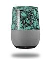 Decal Style Skin Wrap for Google Home Original - Scattered Skulls Seafoam Green (GOOGLE HOME NOT INCLUDED)