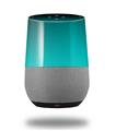 Decal Style Skin Wrap for Google Home Original - Smooth Fades Neon Teal Black (GOOGLE HOME NOT INCLUDED)