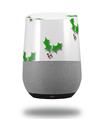 Decal Style Skin Wrap for Google Home Original - Christmas Holly Leaves on White (GOOGLE HOME NOT INCLUDED)