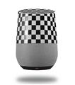 Decal Style Skin Wrap for Google Home Original - Checkered Canvas Black and White (GOOGLE HOME NOT INCLUDED)