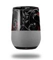 Decal Style Skin Wrap for Google Home Original - Twisted Garden Gray and Red (GOOGLE HOME NOT INCLUDED)
