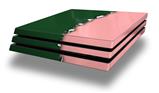Vinyl Decal Skin Wrap compatible with Sony PlayStation 4 Pro Console Ripped Colors Green Pink (PS4 NOT INCLUDED)