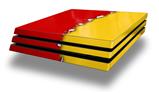 Vinyl Decal Skin Wrap compatible with Sony PlayStation 4 Pro Console Ripped Colors Red Yellow (PS4 NOT INCLUDED)