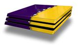 Vinyl Decal Skin Wrap compatible with Sony PlayStation 4 Pro Console Ripped Colors Purple Yellow (PS4 NOT INCLUDED)