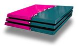 Vinyl Decal Skin Wrap compatible with Sony PlayStation 4 Pro Console Ripped Colors Hot Pink Seafoam Green (PS4 NOT INCLUDED)