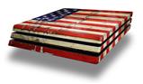 Vinyl Decal Skin Wrap compatible with Sony PlayStation 4 Pro Console Painted Faded and Cracked USA American Flag (PS4 NOT INCLUDED)