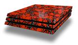Vinyl Decal Skin Wrap compatible with Sony PlayStation 4 Pro Console Scattered Skulls Red (PS4 NOT INCLUDED)