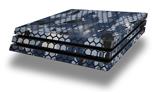 Vinyl Decal Skin Wrap compatible with Sony PlayStation 4 Pro Console HEX Mesh Camo 01 Blue (PS4 NOT INCLUDED)
