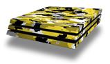 Vinyl Decal Skin Wrap compatible with Sony PlayStation 4 Pro Console WraptorCamo Digital Camo Yellow (PS4 NOT INCLUDED)