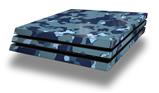 Vinyl Decal Skin Wrap compatible with Sony PlayStation 4 Pro Console WraptorCamo Old School Camouflage Camo Navy (PS4 NOT INCLUDED)