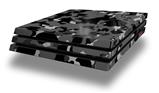 Vinyl Decal Skin Wrap compatible with Sony PlayStation 4 Pro Console WraptorCamo Old School Camouflage Camo Black (PS4 NOT INCLUDED)