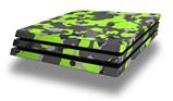 Vinyl Decal Skin Wrap compatible with Sony PlayStation 4 Pro Console WraptorCamo Old School Camouflage Camo Lime Green (PS4 NOT INCLUDED)