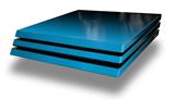 Vinyl Decal Skin Wrap compatible with Sony PlayStation 4 Pro Console Smooth Fades Neon Blue Black (PS4 NOT INCLUDED)