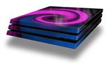 Vinyl Decal Skin Wrap compatible with Sony PlayStation 4 Pro Console Alecias Swirl 01 Purple (PS4 NOT INCLUDED)