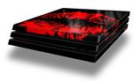 Vinyl Decal Skin Wrap compatible with Sony PlayStation 4 Pro Console Big Kiss Lips Red on Black (PS4 NOT INCLUDED)