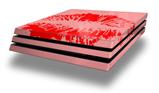 Vinyl Decal Skin Wrap compatible with Sony PlayStation 4 Pro Console Big Kiss Lips Red on Pink (PS4 NOT INCLUDED)