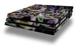 Vinyl Decal Skin Wrap compatible with Sony PlayStation 4 Pro Console Neon Swoosh on Black (PS4 NOT INCLUDED)